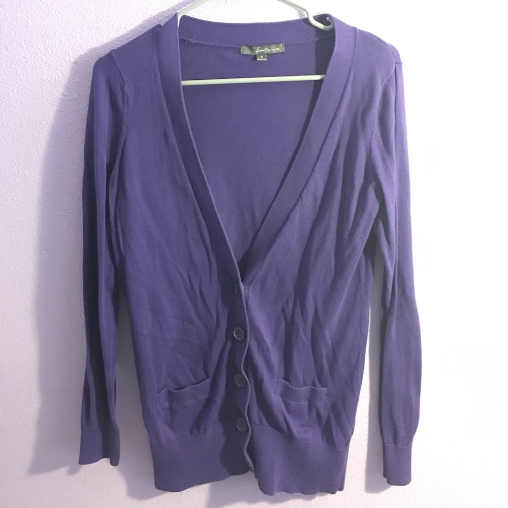 Forever 21 purple cardigan sweater