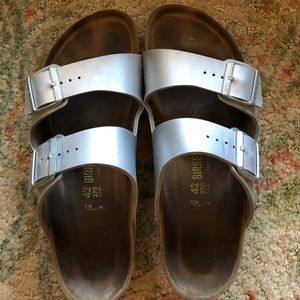 Silver Birkenstocks