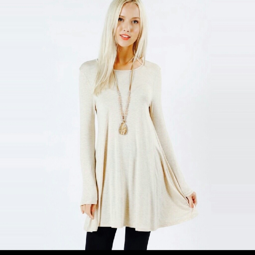 Cream boutique tunic