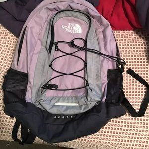 Lavender North Face backpack