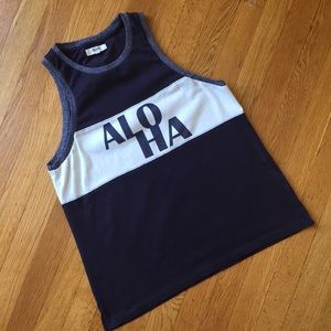 Madewell ALOHA racerback tank