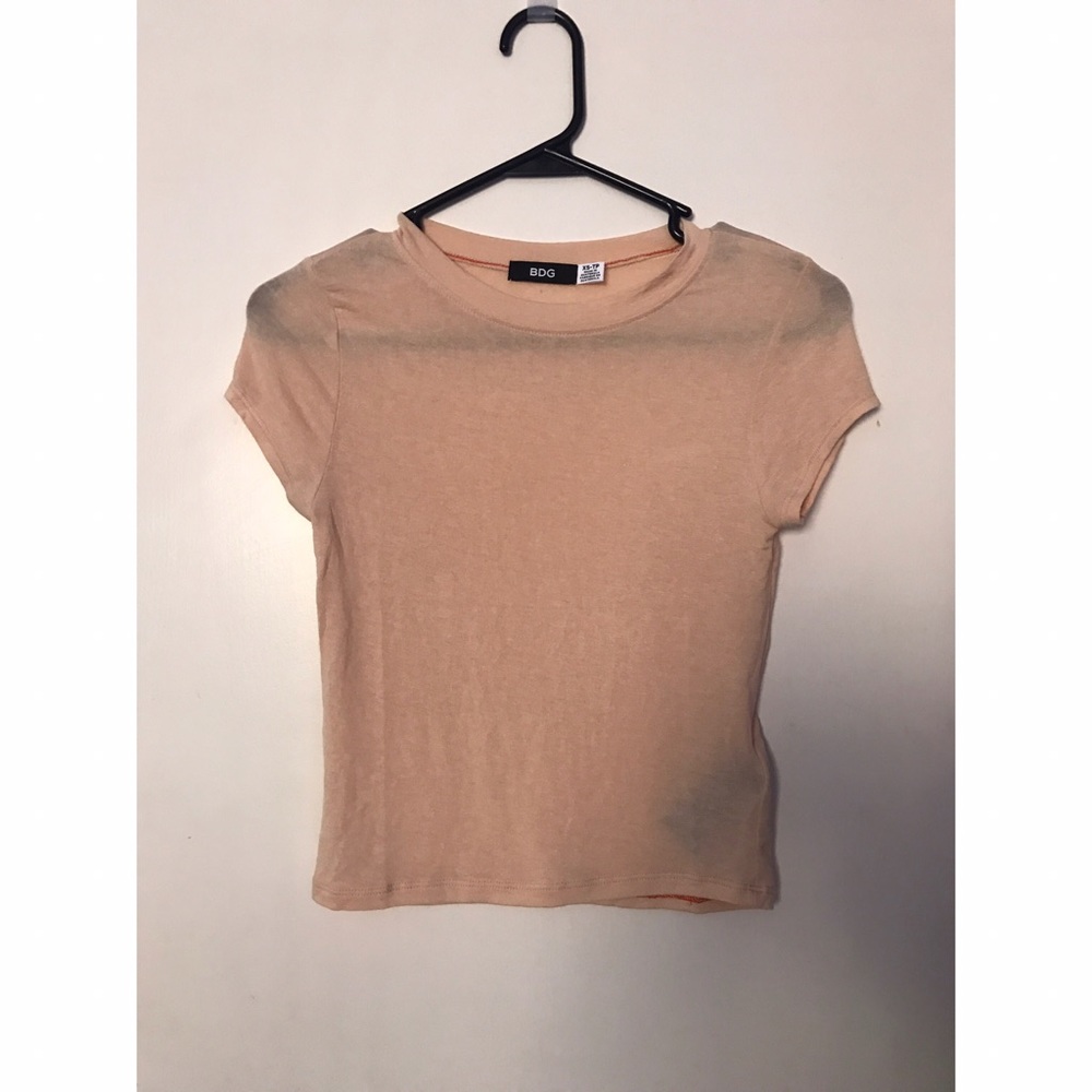 Peach/pastel yellow top