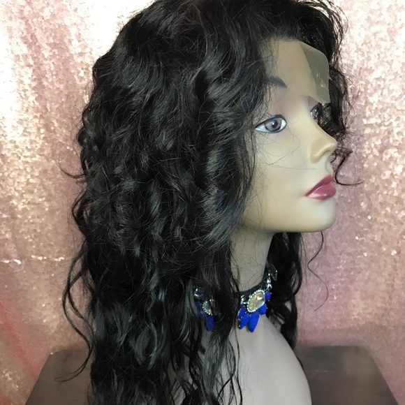 Custom wig using raw Indian hair 20 inches. main image 4