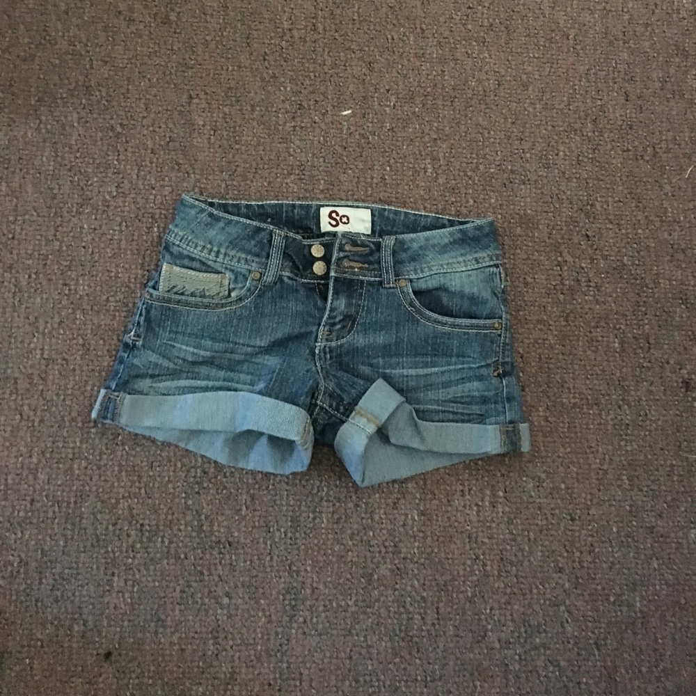 Denim shorts