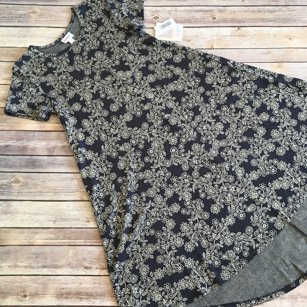 Lularoe - Carly - XXS - Denim blue Jacquard - NWT