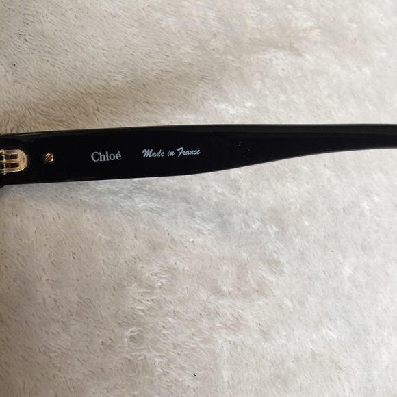 Chloe Black Frame Sunglasses Gray Gradient Lenses main image 6