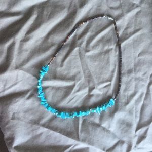 Turquoise and beaded necklace