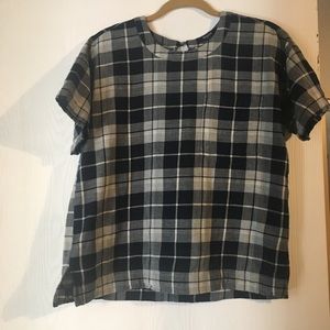Madewell Plaid Top