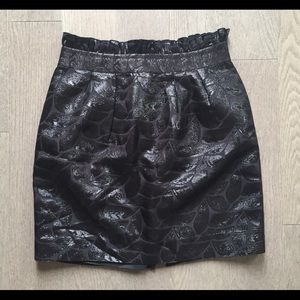 ✨Party Mini Skirt✨ Black Metallic Print