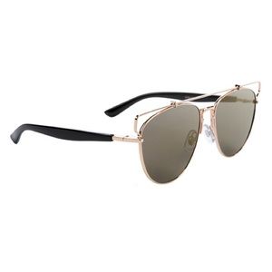 Trendy Gold Mirror Aviator Sunglasses