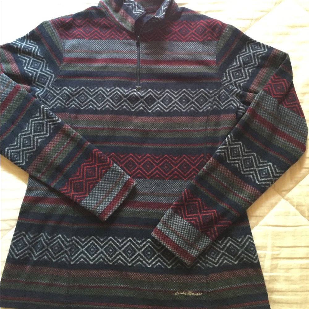 Eddie Bauer pull over fleece
