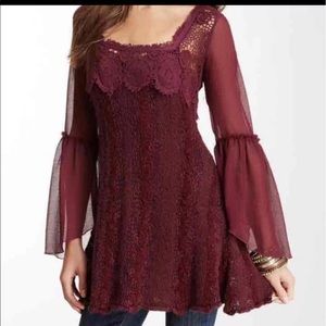 Free people knit crochet dress