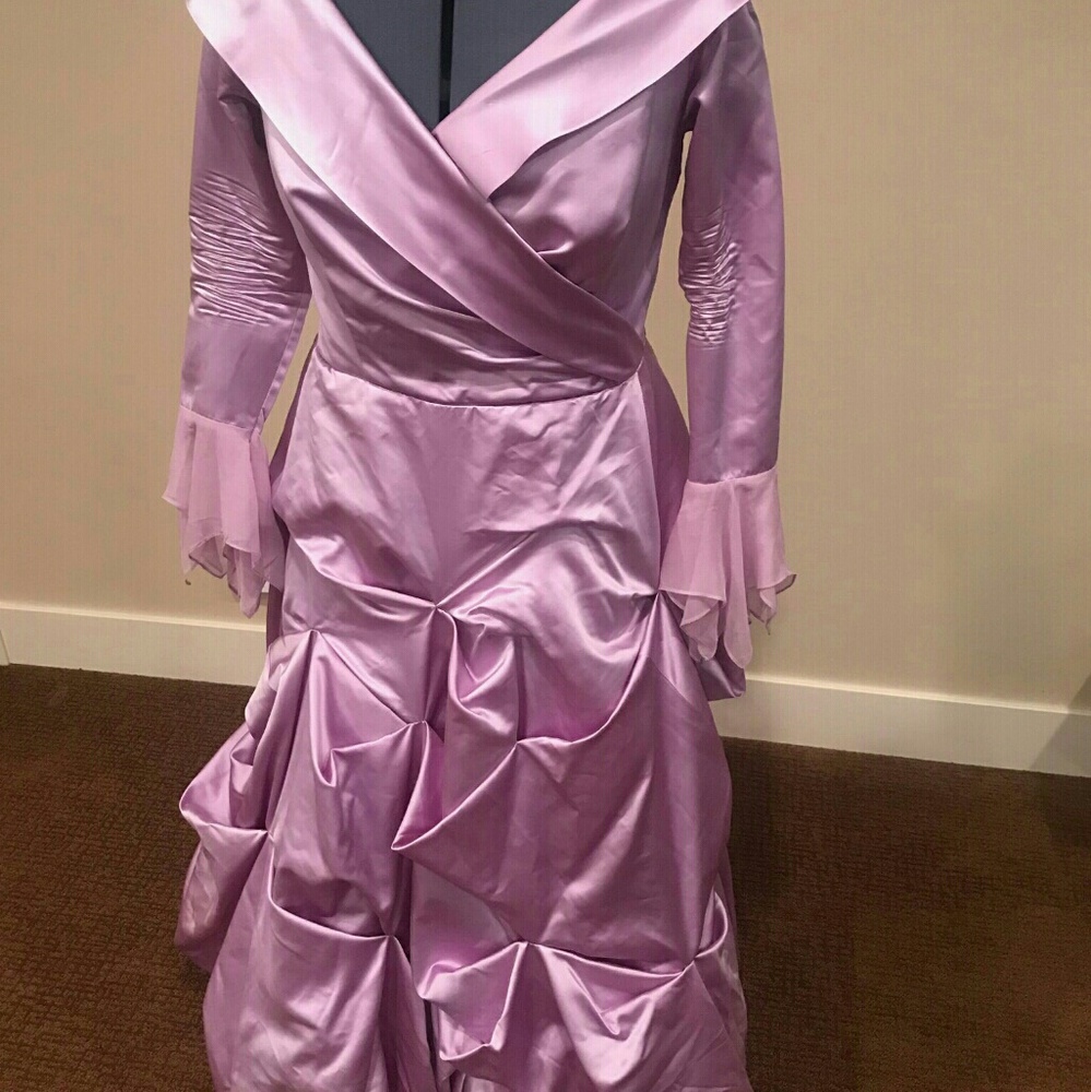 Barbara Bates light purple ball gown
