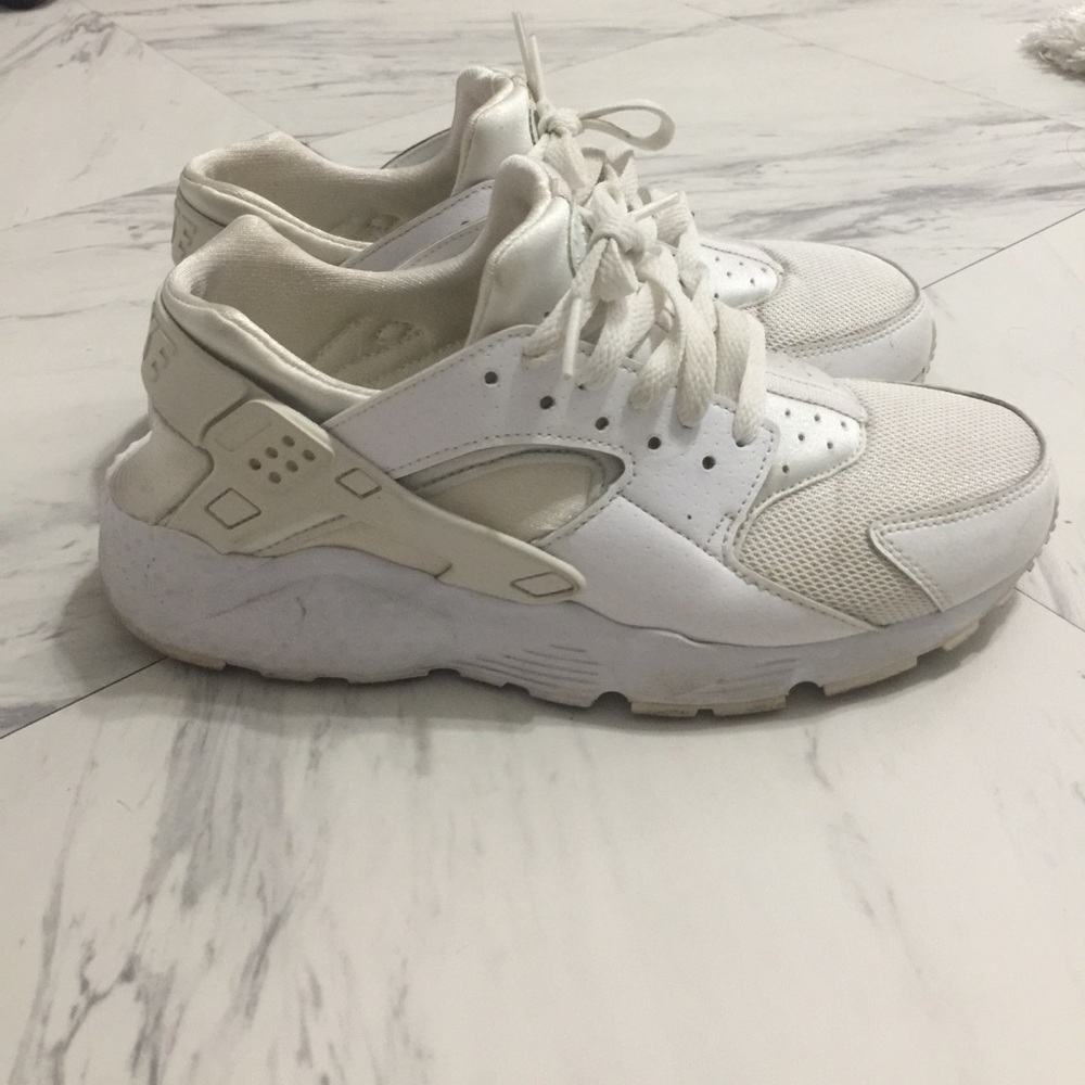 Nike White Huarache Sneakers