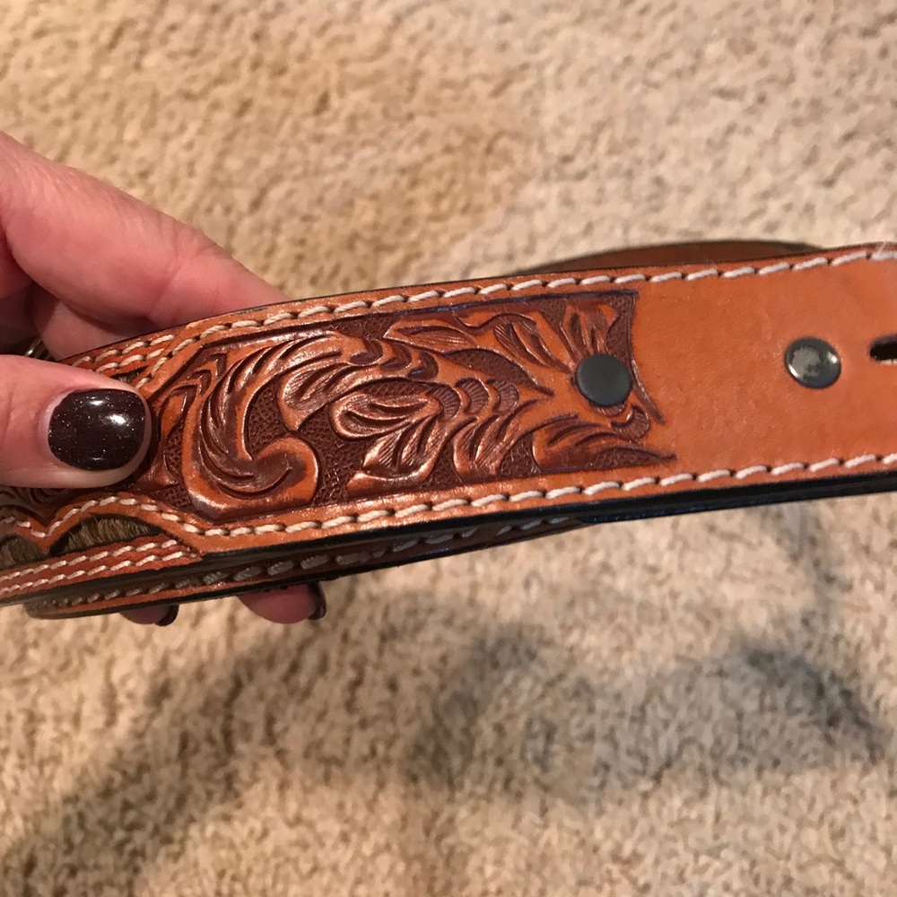 Men’s custom leather belt