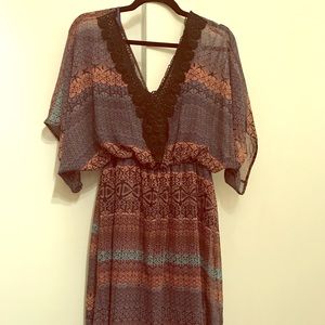 Navy Boho Dress