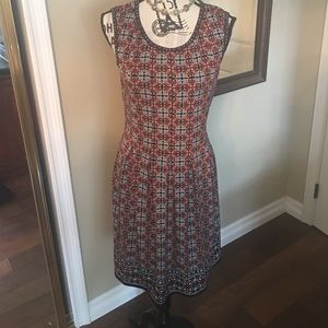 Max Studio black, red & white print BWT size L