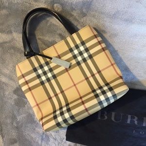 burberry nova check mini tote