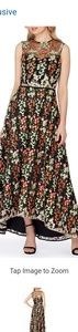Tahari ASL Embroidered Gown