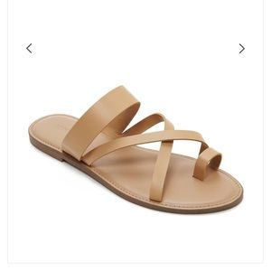 Nude Slip on Sandals 
