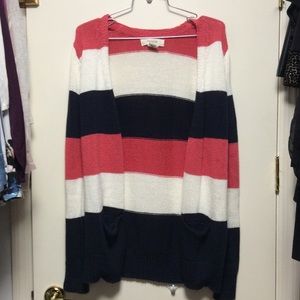 Stripped Midi Cardigan S