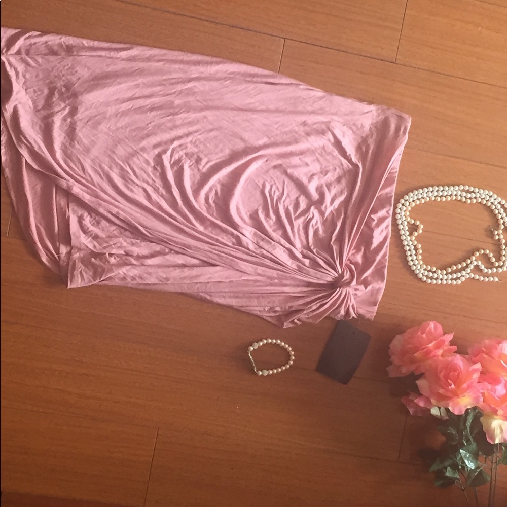 💕pretty pink asymmetrical skirt--Medium