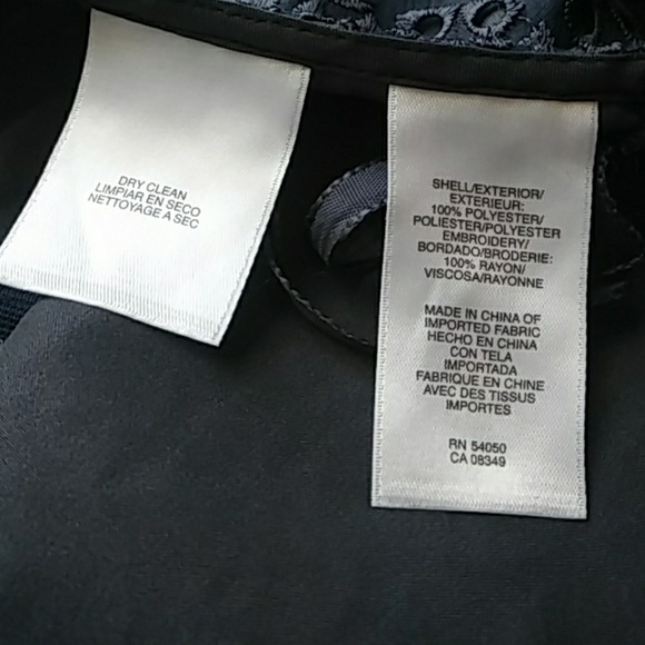 Jones New York Blue Eyelet Pencil Skirt - Picture 3 of 3