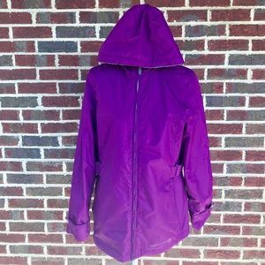 Waterproof/Fleece Purple & Grey Reversible Jacket