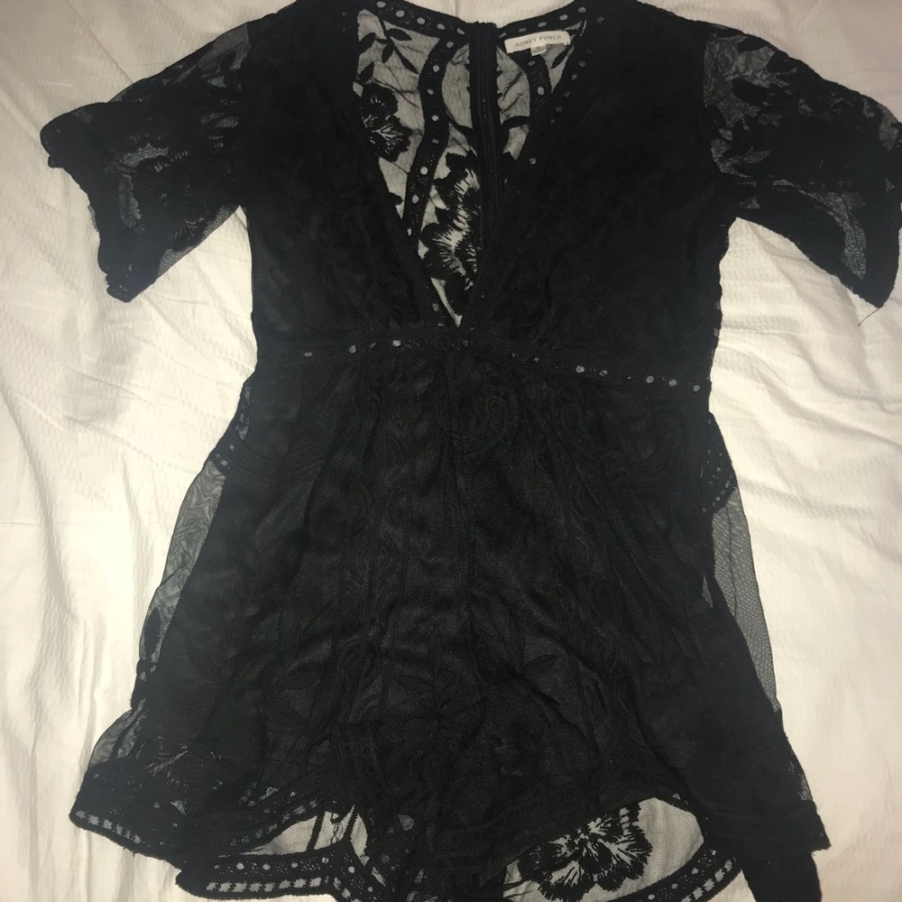 Lace Overlay Romper