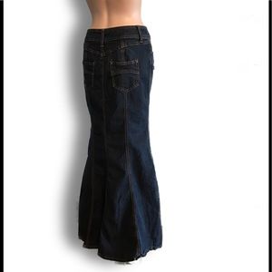 bisou bisou denim mermaid skirt