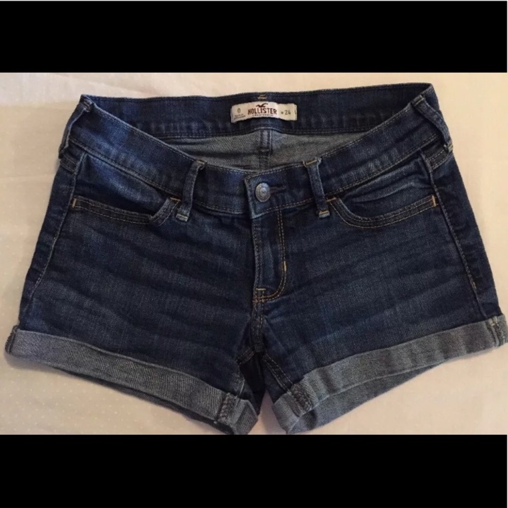 Hollister Low Rise Denim Short Shorts Size 0