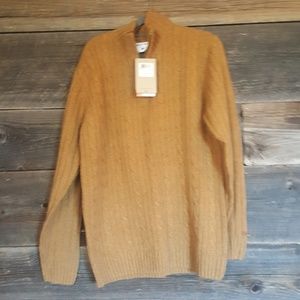 Columbia Cable Knit Sweater w half zip