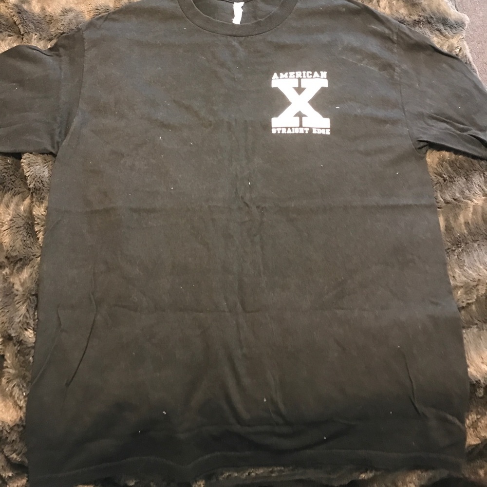 Black American Straight Edge T-shirt