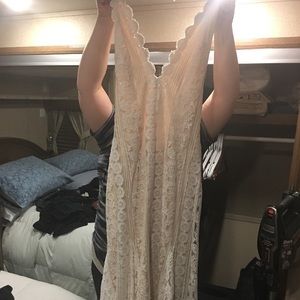 white tadashi shoji halter dress