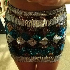 EnvyMe Never Been Worn Sequin Skirt High Waisted