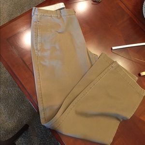 J. Crew Flat front 100% cotton pants