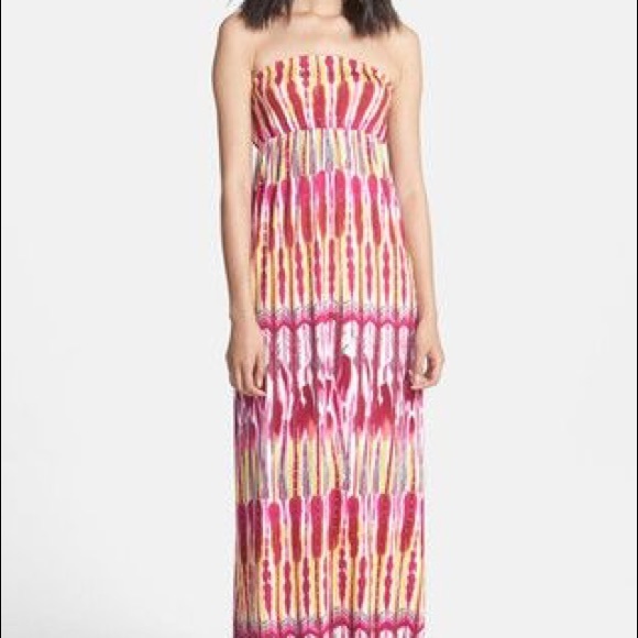 ✨FELICITY COCO Print Strapless Jersey Maxi Dress - Picture 1 of 8