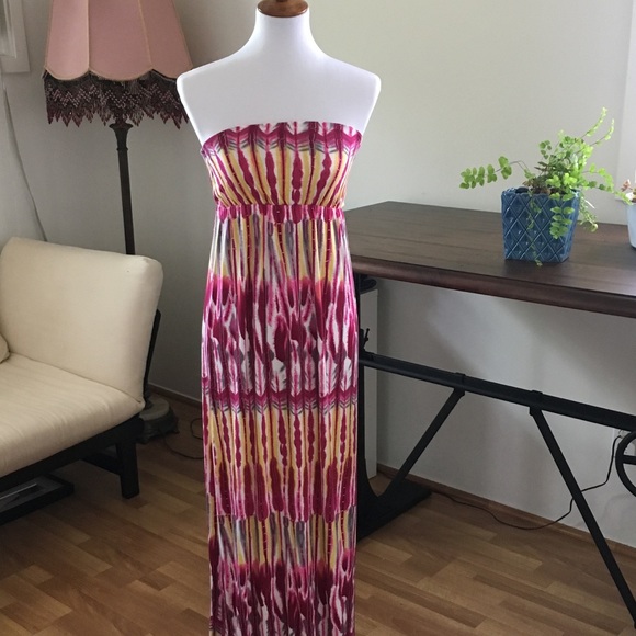 ✨FELICITY COCO Print Strapless Jersey Maxi Dress - Picture 5 of 8