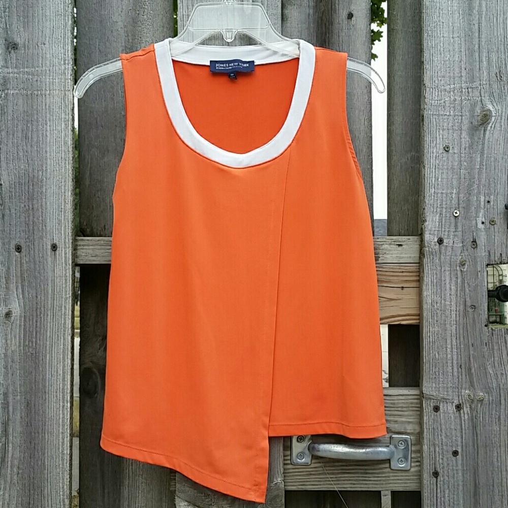 Jones New York Orange Tank Top.