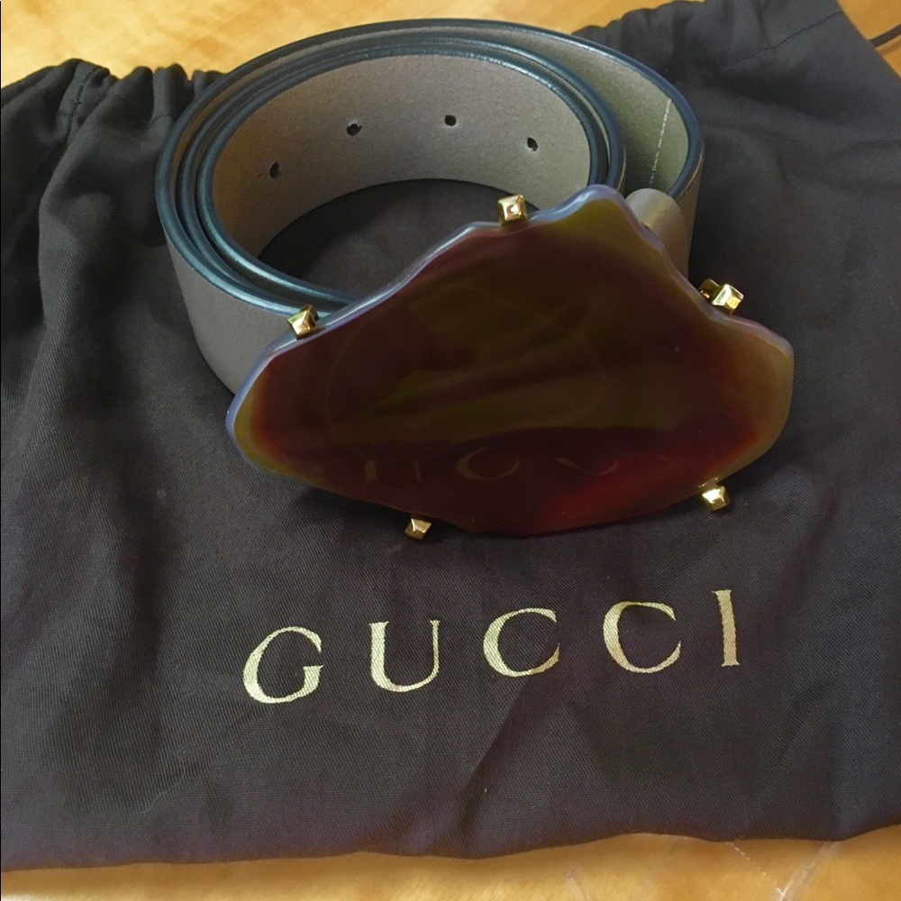 ✨RARE✨ Stone Gucci Belt - Picture 1 of 7