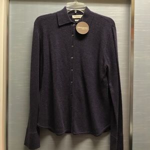 NWT womens Valerie Stevens purple cashmere sweater