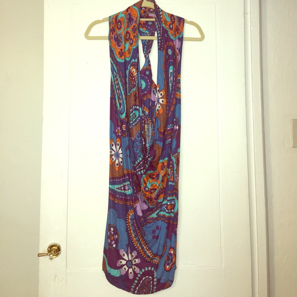 Multicolor printed dress- never worn!