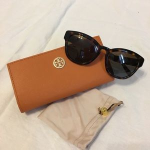 Tory Burch Tortoiseshell Polarized Sunglasses