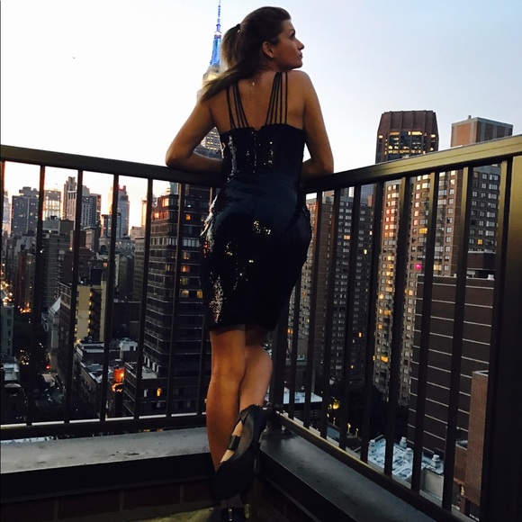 VINTAGE Julie Duroche AFTER FIVE Cocktail Dress - Picture 2 of 6