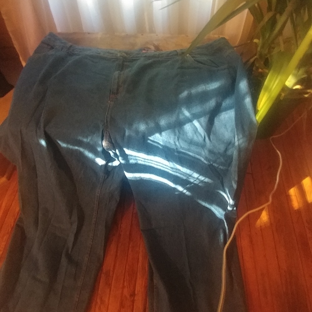 Woman Within blue jeans sz 36w Ras1462