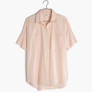 Madewell courier Peach eyelet