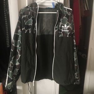 Adidas Camo Windbreaker