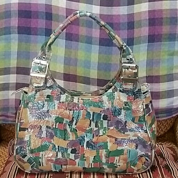 J. RENEE' Graffiti Style Leather Purse - Picture 2 of 7