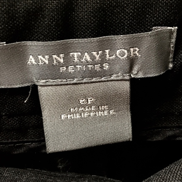 Ann Taylor black slacks with button details - Picture 3 of 5