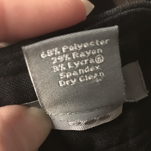 Ann Taylor black slacks with button details - Picture 5 of 5